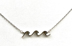 Rolling Waves Necklace - Sterling Silver