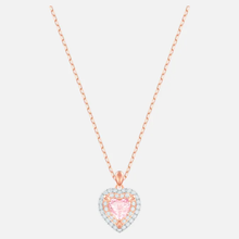 Load image into Gallery viewer, Valentine&#39;s Day Rose-gold tone plated necklace