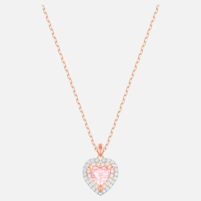 Valentine's Day Rose-gold tone plated necklace