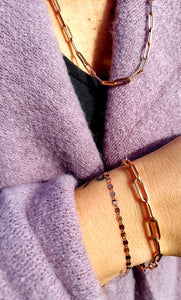 Paperclip Bracelet - 14K Rose Gold