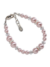 Load image into Gallery viewer, Sadie - Sterling Silver Pink Pearl Baby &amp; Childrens Bracelet