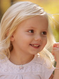 Sadie - Sterling Silver Pink Pearl Baby & Childrens Bracelet
