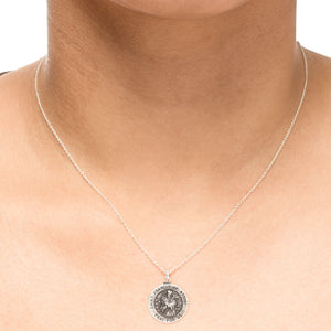 Saint Francis Necklace - 16" - Sterling Silver