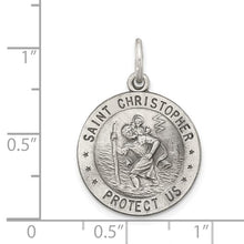 Load image into Gallery viewer, Sterling Silver St. Christopher Medal