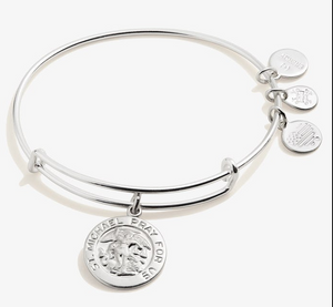 Saint Michael Charm Bangle Bracelet