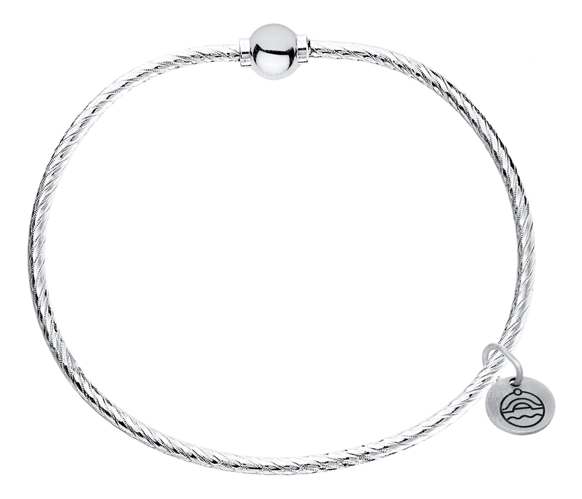 SS Twisted Ball & Loop Cape Cod Bangle Bracelet – Marie's Jewelry