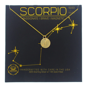 Zodiac Necklace - Gold Filled