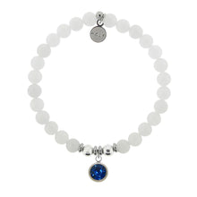 Load image into Gallery viewer, September Sapphire Crystal Charm Charity Bracelet- TJazelle H.E.L.P