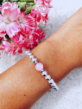 Load image into Gallery viewer, Rose Quartz - The Cape Bracelet - TJazelle Limited Edition Breast Cancer Awareness
