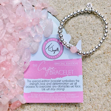 Load image into Gallery viewer, Rose Quartz - The Cape Bracelet - TJazelle Limited Edition Breast Cancer Awareness