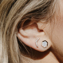 Load image into Gallery viewer, White Opal Stardust Studs