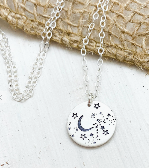 Starry Night Disc Necklace