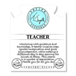 Teacher Silver Charm Bracelet - TJazelle