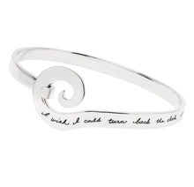 Load image into Gallery viewer, Turning Back Time Bangle Bracelet - Sterling Silver