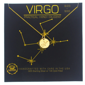 Zodiac Necklace - Gold Filled