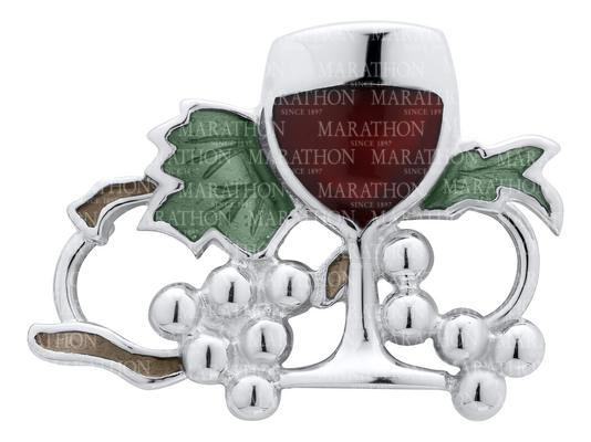 Wine & Grapes Clasp - Sterling Silver