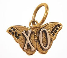 Load image into Gallery viewer, Butterfly XO Charm- Waxing Poetic