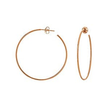 Load image into Gallery viewer, 14K Gold Hoop Post Earring - 40mm x 1.2mm