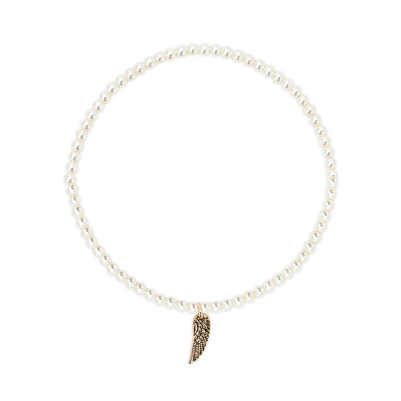Angel Wing Stretch Anklet - Luca and Danni
